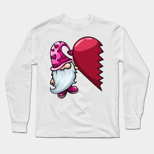 Gnome Valentines (Pink) Long Sleeve T-Shirt